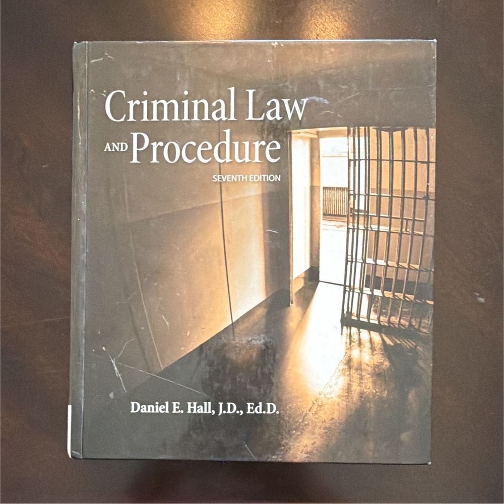 Cengage Learning Criminal Law and Procedure 7th Ed Revised PB Daniel E. Hall